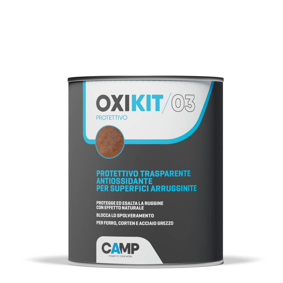Oxi Kit 03 Protettivo - Protettivo trasparente antiossidante per superfici arrugginite