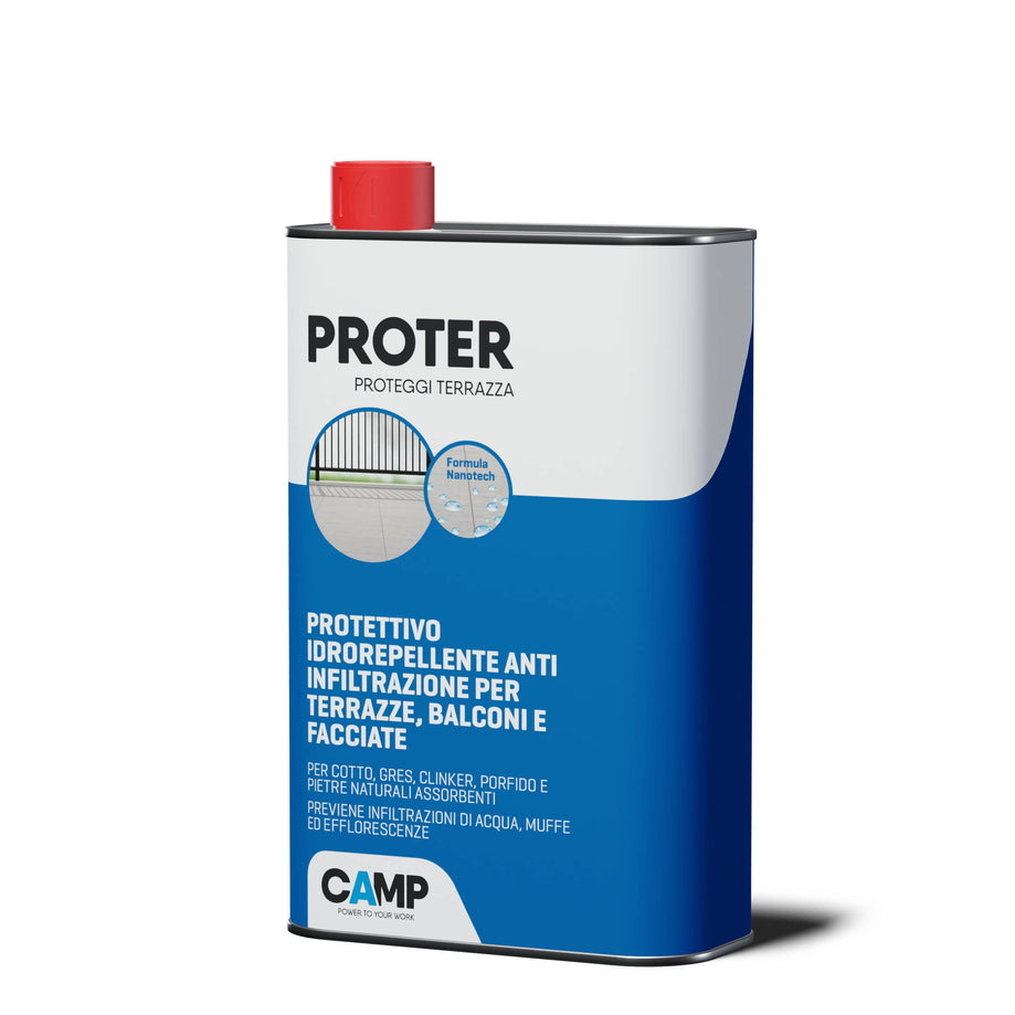 Proter Proteggi Terrazza - Idrorepellente alta penetrazione terrazze e balconi