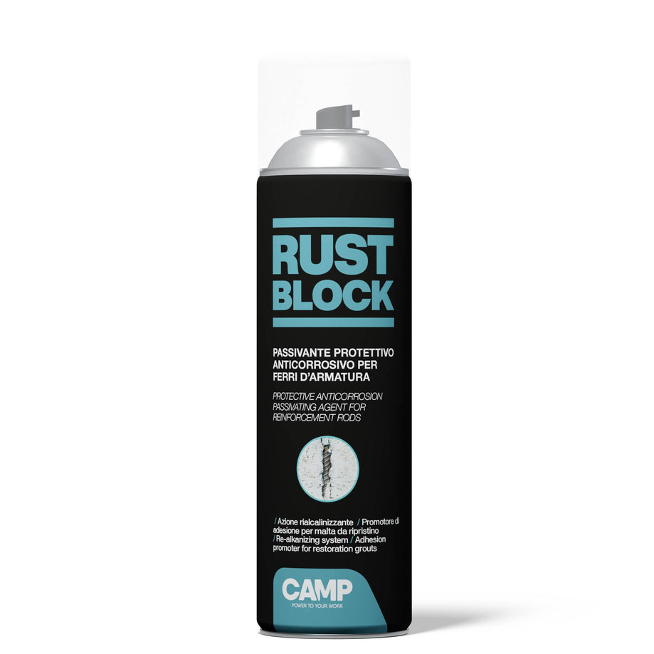 Rust Block Passivante Protettivo Spray - Passivante anticorrosione per ferri di armatura
