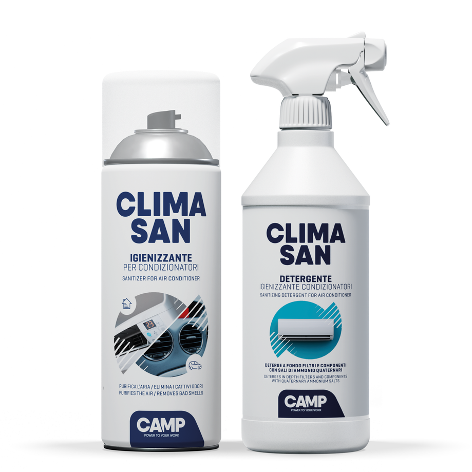 Climasan Trattamento Igienizzante Completo per Climatizzatori - Climasan Igienizzante + Climasan Detergente